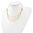 thumbnail image 2 of Diamond2Deal 14K Yellow Gold Four Layer Rope Chain Necklace 18inch for Women, 2 of 5
