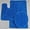 Blue, variant on 3 Pieces Non Slip Fluffy Shaggy Chenille Pink #6 Color U- Shape Toilet Bath Mats for Bathroom Tub Shower