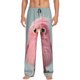 thumbnail image 1 of Balery Adorable Pink Fluffy Birds Pantalones de pijama para hombre, pijama ultraligero, pantalón de descanso-X-Large, 1 of 6