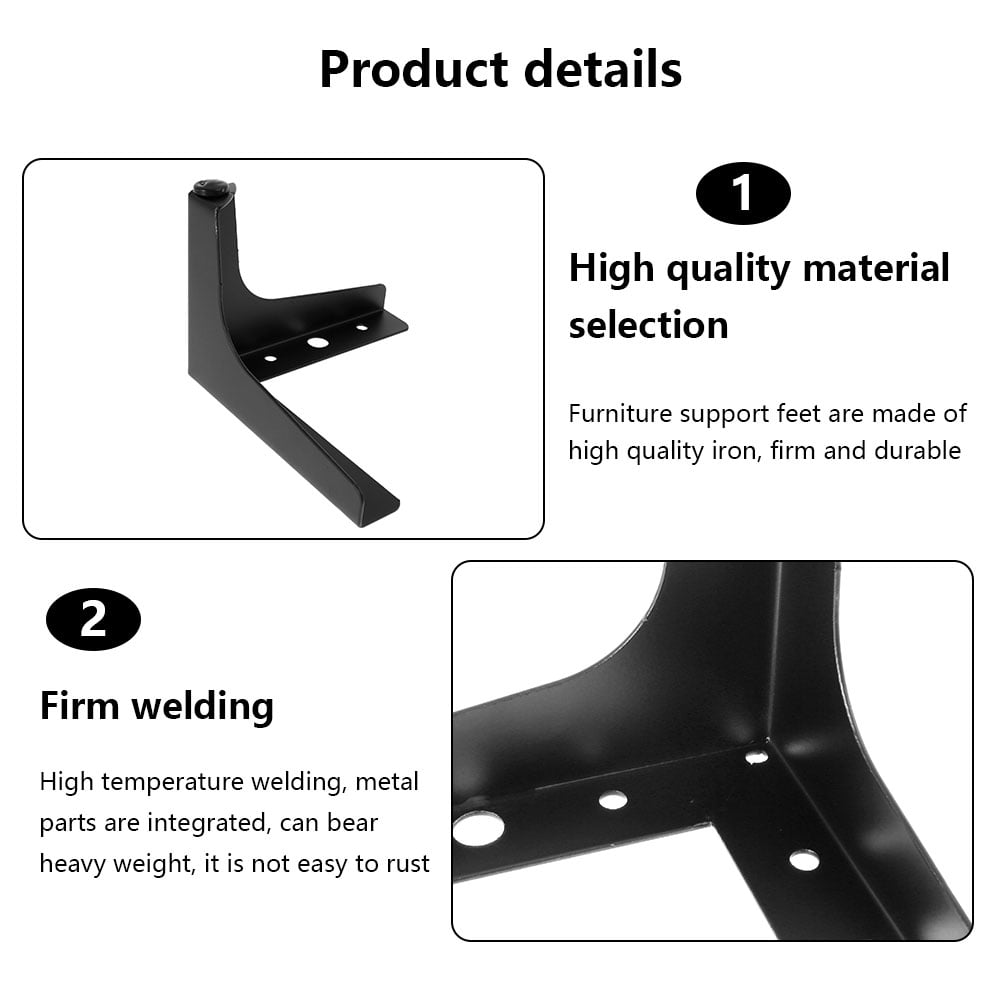 Buy Willstar Iron Steel Metal Furniture Table Legs Support Three