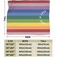 thumbnail image 3 of Blankets for Women Men Rainbow Throw Blanket Lesbian Fleece Blankets for Sofa Room, 3 of 6