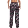 thumbnail image 6 of Cauagu Daisies Flowers Mens Pajama Pants Sleep & Lounge Pants,PJ Bottoms with Pockets-Medium, 6 of 7