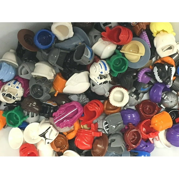 Lego Minifigure Grab Bag of 25 Hair Helmet & Head Pieces