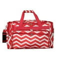 thumbnail image 3 of World Traveler 22-inch Travel Duffel Bag - Navy White Chevron, 3 of 3