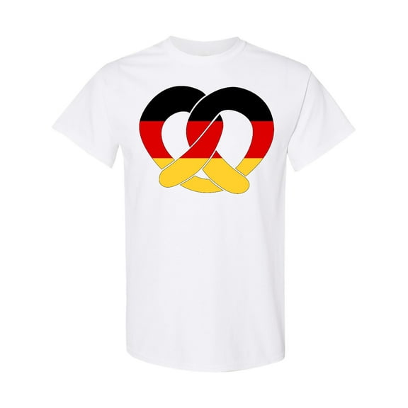 Inktastic German Flag in Pretzel Shape T-Shirt