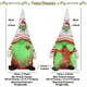 thumbnail image 5 of 2 adornos de gnomo navideño, gnomo de peluche Grinch, gnomo de Papá Noel para decoración de fiesta de Navidad, decoración de mesa navideña. barba verde, 5 of 7