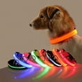 thumbnail image 2 of Scmkd LED Striped Dog Collar for Nighttime Walks – Strong Nylon Material, Glimmering Glow in the Dark LED Light – Get Noticed Easily, 2 of 13