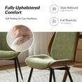 thumbnail image 6 of Modern Fabric Upholstered Dining Chairs Set of 4 with Curved Wood Backrest for Kitchen Dining Living Room Sage, 6 of 6