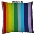 thumbnail image 2 of GCKG Abstract Colorful Rainbow Stripes Reversible Mermaid Sequin Pillow Case Home Decor Cushion Cover 20x20 inches, 2 of 3