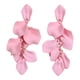 thumbnail image 1 of Pendientes largos de acrílico con pétalos de rosa para mujeres y niñas con pendientes de flores exageradas, pendientes colgantes con borlas de flores, 1 of 5