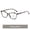 zebra stripe, variant on Blue-Green Stripe Blue Light Blocking Glasses, Square Frame Computer Eyewear-+2.5-rainbow stripes