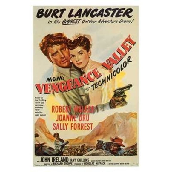 Posterazzi MOV199987 Vengeance Valley Movie Poster - 11 x 17 in.