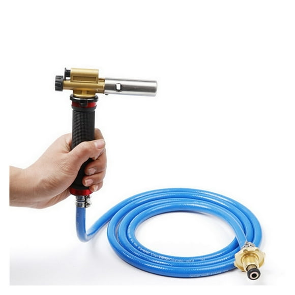 Liquefied Propane Gas Electronic Ignition Welding Gun Torch Machine Equipment with 2.5M Hose for Soldering Weld Cooking Heating ,Easy to Use