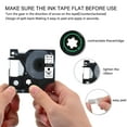 thumbnail image 2 of GREENCYCLE 3PK 12mm 7m Black on Clear Label Tape Compatible for Dymo D1 45010 LabelManager LabelPoint LabelWriter Label Maker, 2 of 7