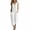 White, variant on TEAJOPSUU Jumpsuits for Women Cotton Blend Sleeveless Wide Leg Jumpsuit Button Down Baggy Capri One Piece Jumpsuit Loose Fit Overalls with Pockets Navy
