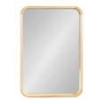 thumbnail image 6 of Kate and Laurel Hutton Modern Rounded Rectangle Wall Mirror, 24 x 36, Natural Wood, Decorative Scandinavian Rectangular Wall Decor for Bathroom Mirror for Over Sink, 6 of 8