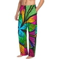 thumbnail image 6 of Sikiie Multicolored Beautiful Flower Pajama Pants Men, PJ Bottoms, Sleep & Lounge Pants-Small, 6 of 6