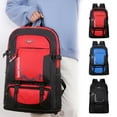 thumbnail image 1 of Mochila de Senderismo Expandible de 50-60 L, Gran Capacidad, Resistente Al Agua y con Múltiples Compartimentos, Disponible En Rojo, Negro y Azul, 36 X 16 X 63 Cm, 1 of 7