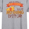 thumbnail image 3 of Winnie The Pooh - Nothing Is Impossible - Womens Oversized Graphic T-Shirt, 3 of 5