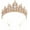 Gold, variant on Baroque Crowns Crystal Tiara with Comb Wedding Bride Headband for Women and Girls
