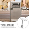Axio 2Pcs Outdoor Trash Bin Lock Key Metal Lock Trash Can Key Peel Box