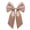 Khaki, variant on Large Velvet Christmas Bow 17.72in × 33.46in, Soft Thick Fabric, Sturdy Decorative Bow for Xmas Tree, Wreath, Gifts, Holiday Parties in Deep Green, Wine Burgundy, White