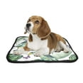 thumbnail image 2 of PKQWTM Tropical Leaves Jungle Leaf Butterflies Pet Dog Cat Bed Pee Pads Mat Cushion Potty Dogsblankets Crate Bed Kennel 36x48 inch, 2 of 3