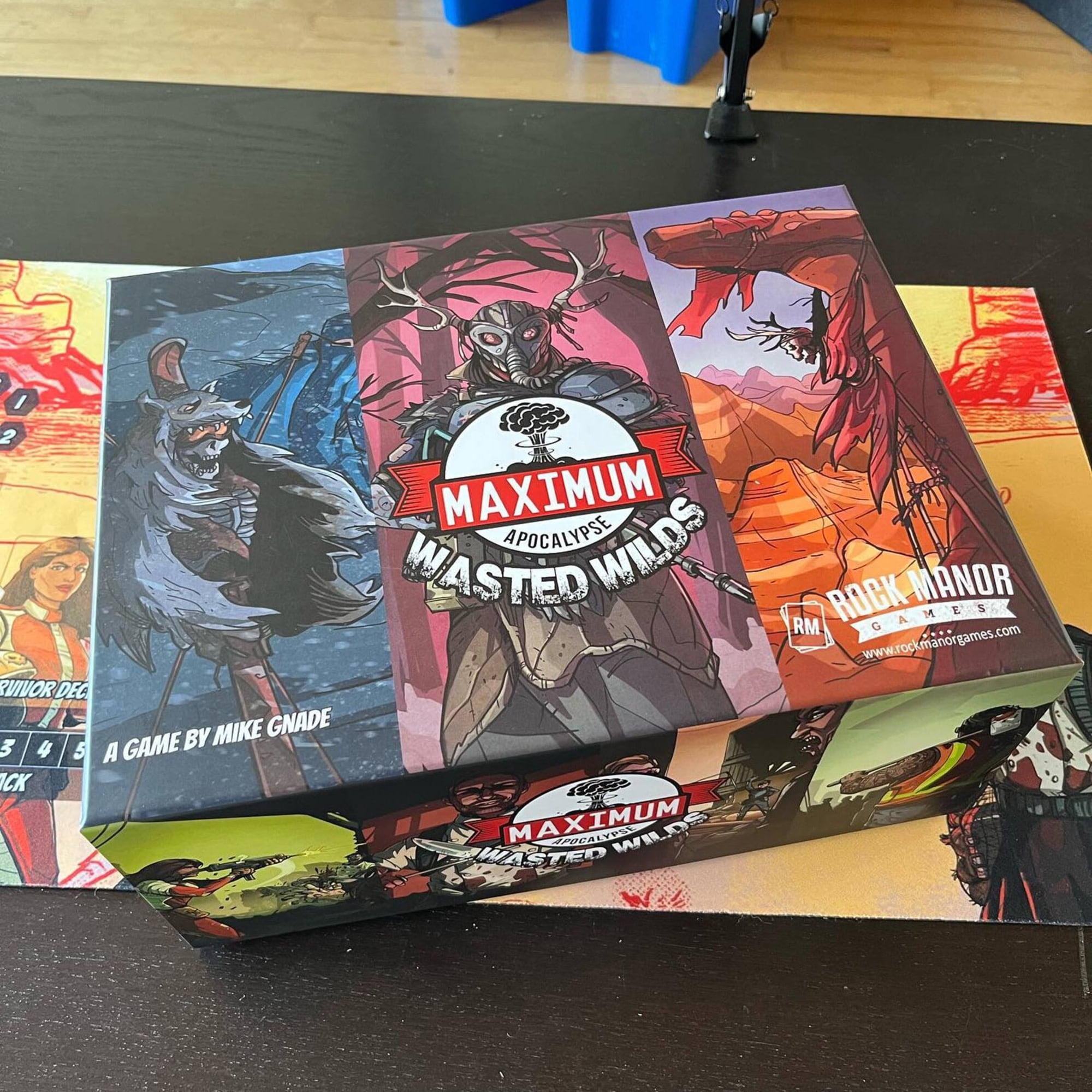 Rock Manor Games: Maximum Apocalypse: Wasted Wilds - Survival Board Game, Modern Fantasy, Co-Op Roguelike Adventure Campaigns, Ages 14+, 1-6 Players