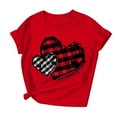 thumbnail image 4 of BLVB Valentine T Shirts for Women Cute Love Heart Graphic Tees Tops Valentines Shirt Short Sleeve Tshirts for Her, 4 of 7