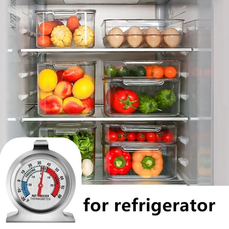 FENKON 2 Pack Refrigerator Thermometer Large Dial Freezer Thermometer