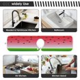 thumbnail image 7 of Coolnut Summer Watermelon Sink Splash Guard for Faucet 2 Packs Faucet Absorbent Mats, Fruit Tropical Faucet Handle Drip Catcher Quickly Drying Mat for Kitchen Counter Bathroom, 14.9"x5.5", 7 of 7