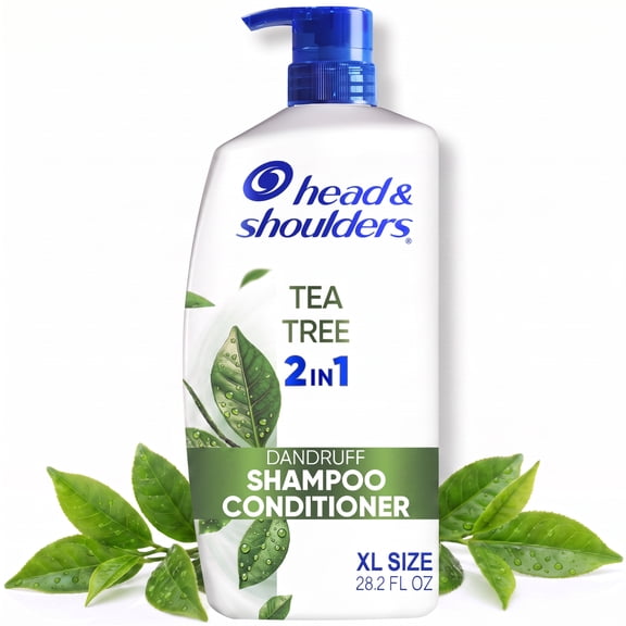 Head and Shoulders 2 in 1 Dandruff Shampoo and Conditioner, Tea Tree Oil, 28.2 fl oz