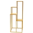 thumbnail image 2 of Square 4-Story Wedding Flower Stand Metal Vase Rack Gold Flower Stands for Outdoor / Indoor Plants, 2 of 15