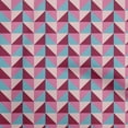 thumbnail image 1 of oneOone Cotton Cambric Magenta Fabric Geometric Sewing Material Print Fabric By The Yard 56 Inch Wide, 1 of 4