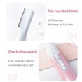 thumbnail image 6 of Precision electric shaver for women battery powered facial epilator with comb, no pulling, painless, for face chin neck, upper lip, peach fluff, 6 of 8