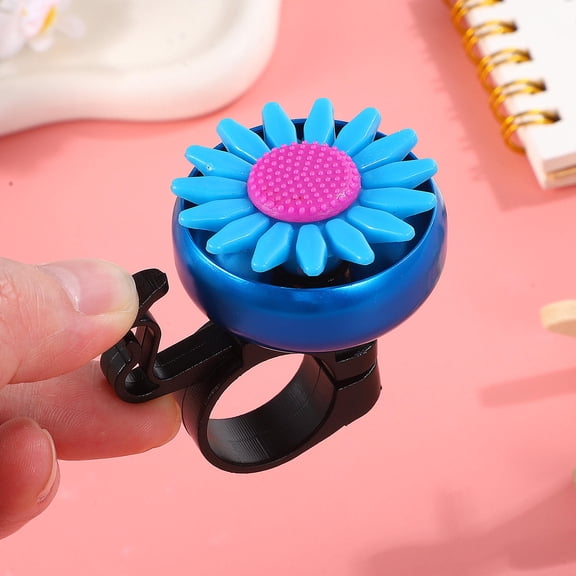 PAMINGONO Kids Bicycle Bell Girls Small Childrens Bicycle Bell with Crisp Sound 1Pack 2.56X0.86X0.86in Blue