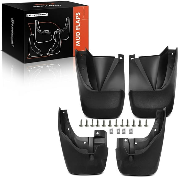 A-Premium Set of 4PCS Mud Flaps Splash Guards Mudflaps Mudguards with Hardware Kits Compatible with Honda Pilot 2003 2004 2005, Front & Rear (Driver and Passenger Side)
