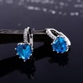 thumbnail image 2 of KDSJSXW Pearl Earrings Studs Women Earrings Heart-Shaped Zircon Multi-Color Fashion Simple Earrings Pearl Earings Studs Earrings for Women Bridal Earrings(Sky Blue,One Size), 2 of 3