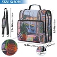 thumbnail image 2 of FORMRS Zipper Binder with Shoulder Strap 2-inch Ring 500 Sheet Capacity File Bag, Green Boat, 2 of 5