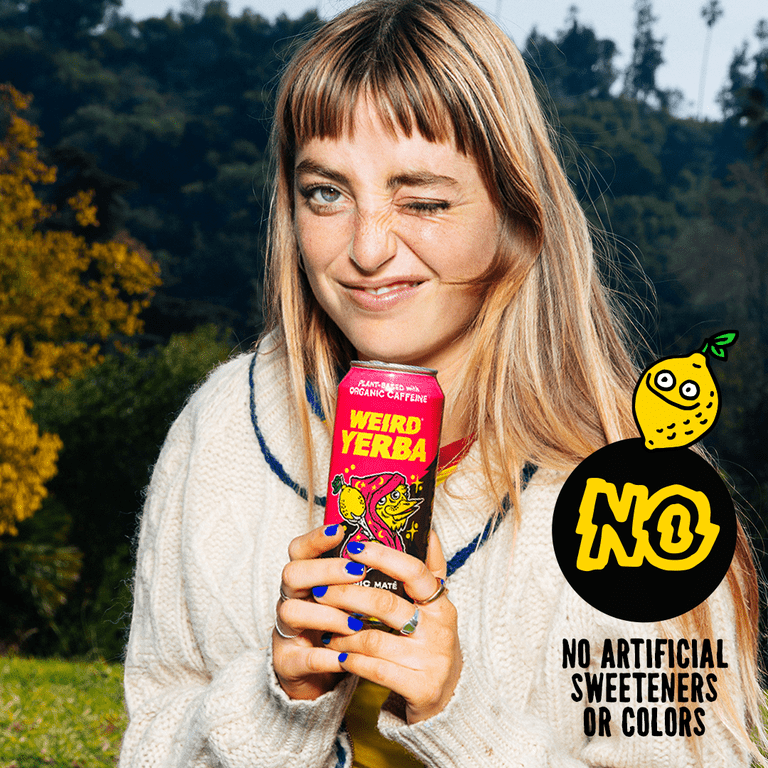 Drink Weird Organic Magic Mate Lemonade, 12pk 16oz Cans - a