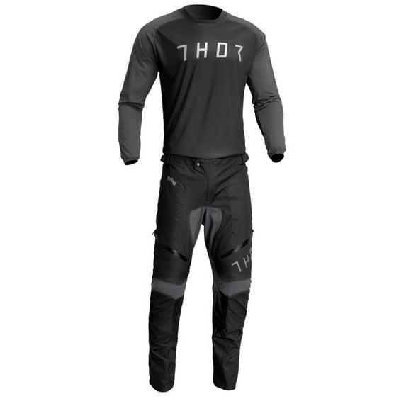 Thor 2023 Terrain Offroad Jersey ITB Pant Combo Black/Charcoal (Medium / 32)