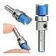 thumbnail image 2 of Cortador de corte al ras Zulema 8 Unids Bit Doble Recta Flush Tempte Carpintería Herramientas De Bricoje Con Rodamiento 1/4, 2 of 8