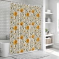 thumbnail image 6 of Spring Daisy Shower Curtain, Waterproof Shower Curtains for Bathroom, Country Vintage Yellow White Floral Leaf Washable Fabric Bathtub Curtain Set Bath Decor with 12 Hooks 48"x72", 6 of 8