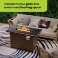 thumbnail image 5 of Glass Top Fire Pit Table 44”. Works with 20 lb. Propane Tanks - Gorilla Gadgets, an American small Business., 5 of 8
