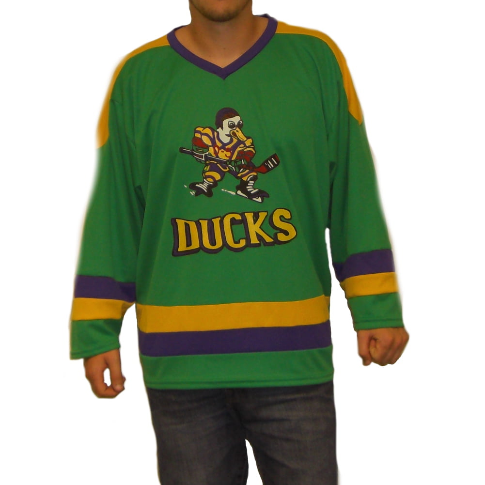 Les Averman 4 Ducks Hockey Jersey Embroidered Costume Mighty Movie Uniform