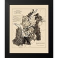 thumbnail image 2 of Smith 12x14 Black Modern Framed Museum Art Print Titled - Battlefield of Chattanooga - Smith 1863, 2 of 5