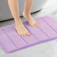 thumbnail image 2 of REGALWOVEN Memory Foam Bath Mat Soft Absorbent Bathroom Rug Purple 16' x 24', 2 of 6