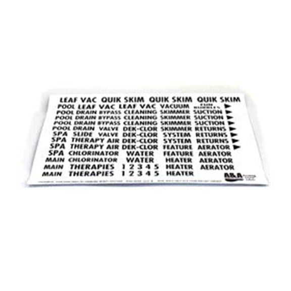 Plumbing Labels - Pentair In-Floor(AA) | 542583