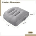 thumbnail image 3 of Adult Booster Seat Cushion, 4.7 in Thick Car Seat Cushion for Short People, Breathable Fabric, PP Cotton Filling, Non-Slip Heightening Seat Pad with Handle for Office Chair, Home, Wheelchair, 3 of 5