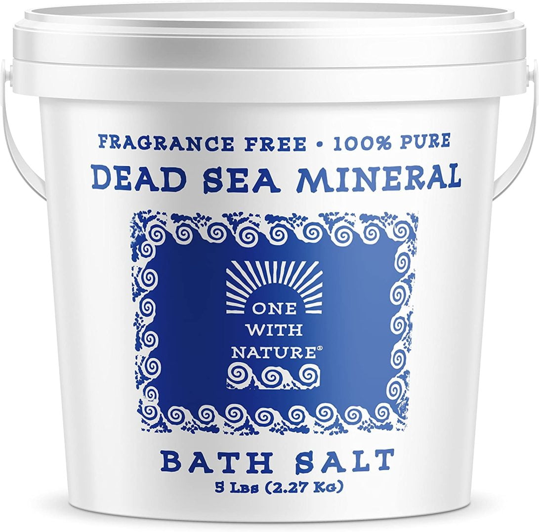 Dead Sea Mineral Bath Salt 5 Lb. Fragrance Free, 100 pure, Magnesium, Sulfur, Minerals. All
